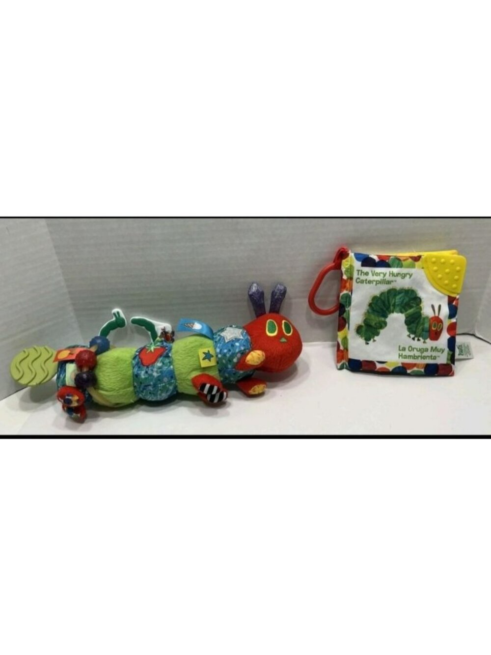 The Very Hungry Caterpillar Baby Activity Toy Clip Eric Carle Plush Book